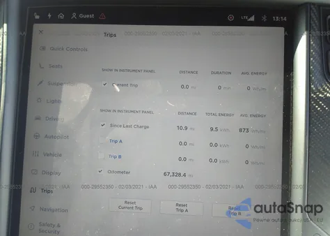 2018 Tesla Model X 75D/P100D/100D из США, поврежденный, VIN 5YJXCBE22JF103550